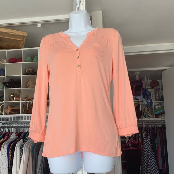 ๐ Peach long sleeved tee (2 for $10 promo)